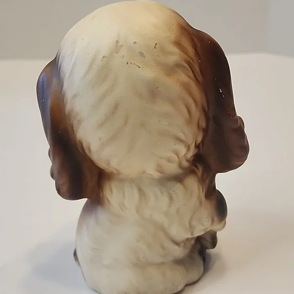 VINTAGE COCKER SPANIEL FIGURINE, DOG, PUPPY BIG SAD EYES, JAPAN - Picture 4 of 5